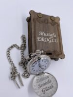 Kişiye Özel Osmanlı Tuğralı Köstekli Cep Saati - Görsel 3