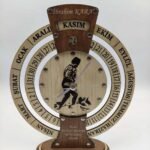 Öğretmenler Gününe Özel Masa Üstü Kişiye Özel  Atatürk Resimli Takvimli Saat