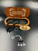 BABALAR GÜNÜNE ÖZEL ONİKS TESPİH - GÜMÜŞ CANIM BABAM YAZISI İLE