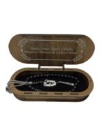 Babalar Gününe Özel Gümüş Yazılı Oniks Taşı Tespih