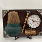 MESNEVİ MASA İSİMLİĞİ VE SAAT - KİŞİYE ÖZEL HEDİYE - MESNEVİ TEMALI