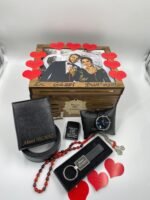 Erkeğe Özel  Ahşap 26 Fotoğraflı Kemer Cüzdan V.I.P Set