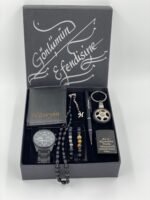 Kişiye Özel Tespih Cüzdan Çakmak Saat Bileklik Kalem Ve Anahtarlık Set