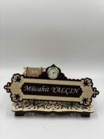 Kişiye Özel Ahşap Kişiye Özel Ofis  Masa Üstü İsimlik - Görsel 4