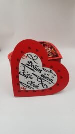 KALPLİ ÇİKOLATALI KUTU -HARİKA DOĞUM GÜNÜ HEDİYESİ -BAŞKA YERDE ARAMA - KİŞİYE ÖZEL YAZI - Görsel 4