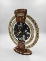 Öğretmenler Gününe Özel Masa Üstü kişiye Özel Atatürk Resimli Takvimli Saat - Görsel 3