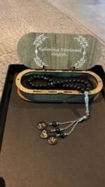 2 FARFLİ PLKALI TESPİH - ONİKS TESPİH - KİŞİYE ÖZEL HARFLER İLE - Görsel 2