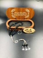 BABALAR GÜNÜNE ÖZEL ONİKS TESPİH - GÜMÜŞ CANIM BABAM YAZISI İLE - Görsel 4