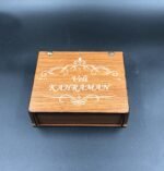 DERİ CÜZDAN TAKIM BASKILI - AHŞAP KUTU HEDİYELİ - HAKİKİ DERİ - Görsel 2