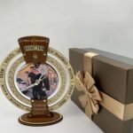 Özel Kutulu Masa Üstü Kişiye Özel Resimli Yazılı Takvimli Saat