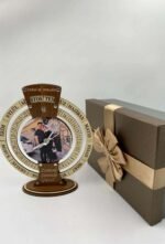 Özel Kutulu Masa Üstü Kişiye Özel Resimli Yazılı Takvimli Saat