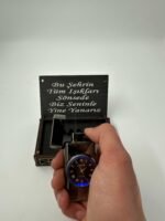 KİŞİYE ÖZEL SAATLİ PÜRMÜZLÜ ÇAKMAK - Görsel 3